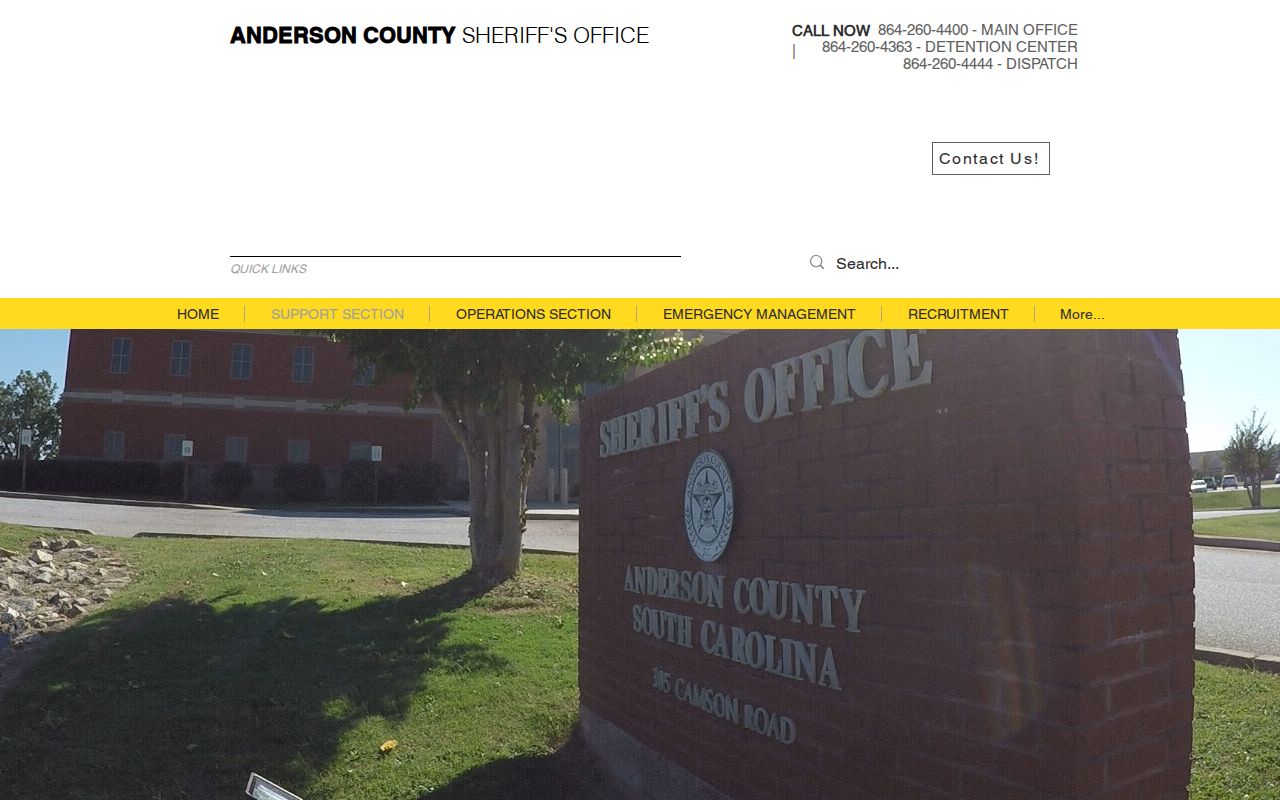 Anderson County Sheriff FOIA booking-record and photograph request information