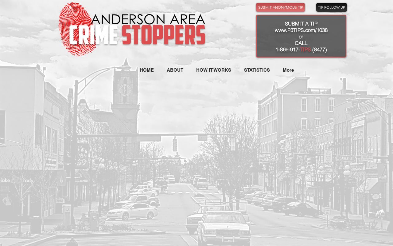 Anderson County wanted-tip reporting source for Crime Stoppers records